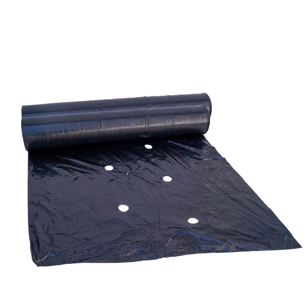 PLASTICO NEGRO CL 1 PERFORADO 30X25 DE 1,20 X 1000M